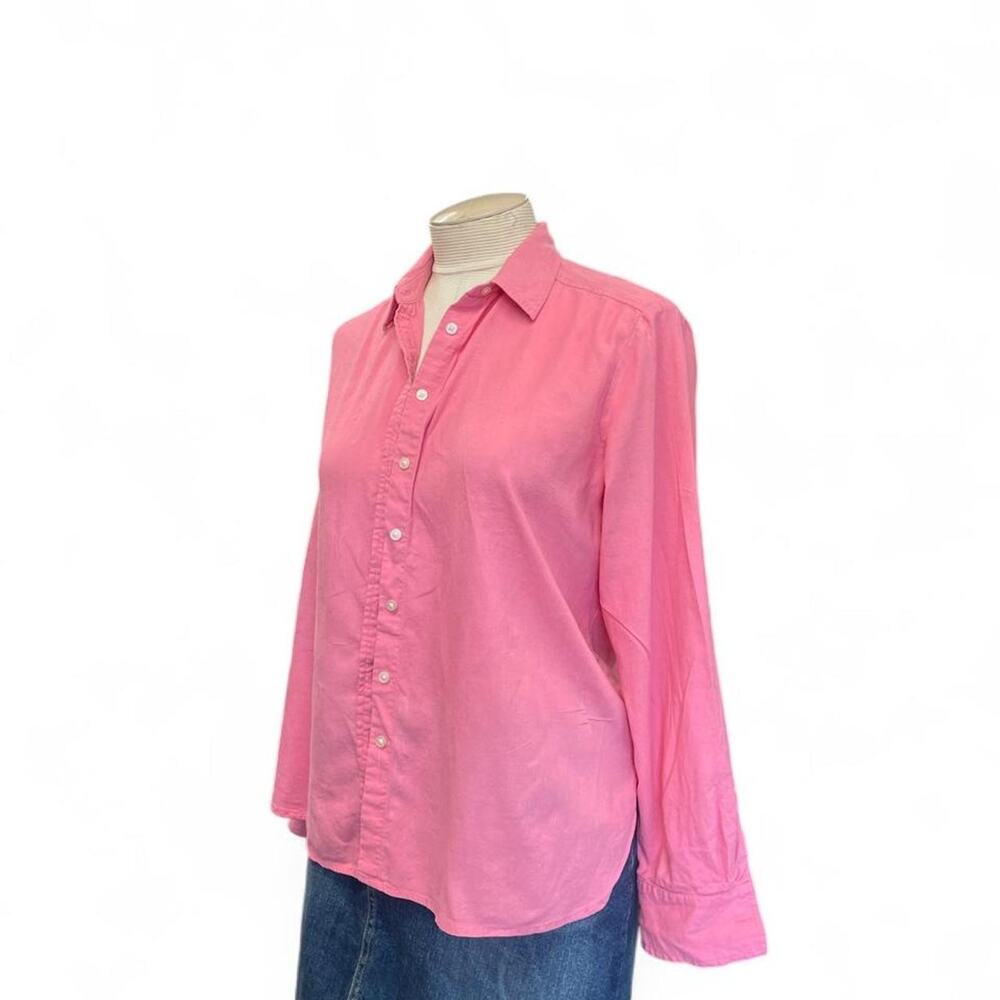 Loft pink button down shirt